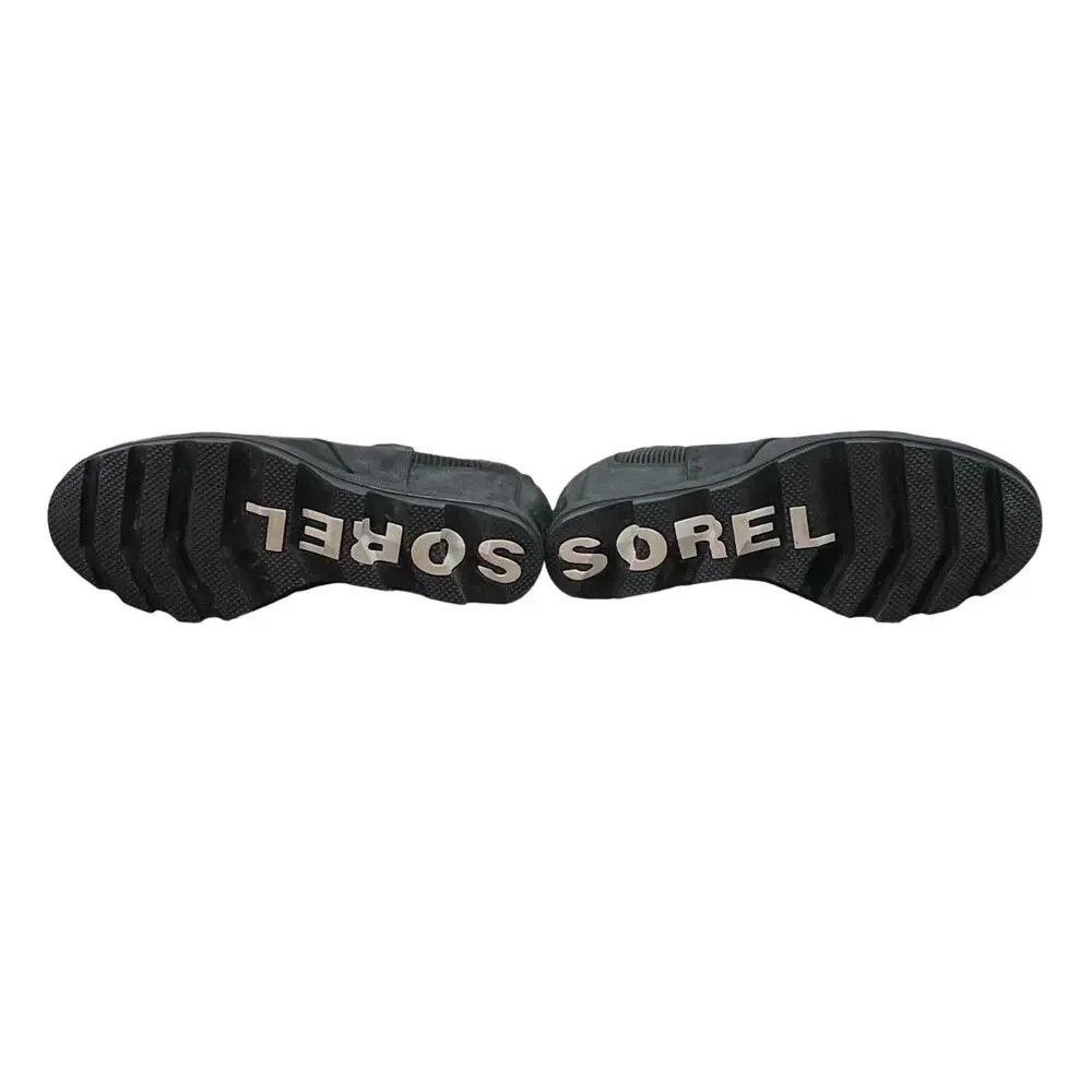 Sorel Women's Joan of Arctic Wedge II Chelsea Boots Pull-on Black Sz 8 - Picture 5 of 6